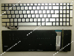 Клавиатуры asus g551 g551jk g551jx n551 серебристая  для ноутбков.