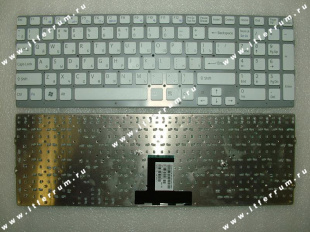 Клавиатуры sony vaio vpc-eb series белая без рамки  для ноутбков.