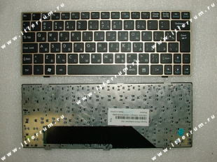 Клавиатуры msi u135 (черная, золотая рамка)  для ноутбков.